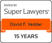 Rated By Super Lawyers | David F. Vedder | 15 Years